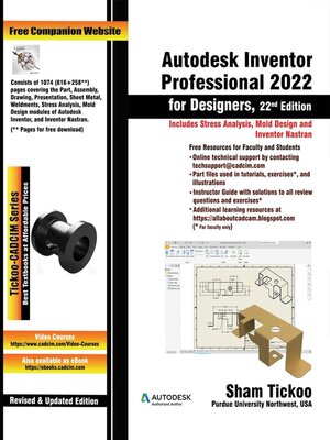 cover image of Autodesk Inventor Professional 2022 for Designers, 2